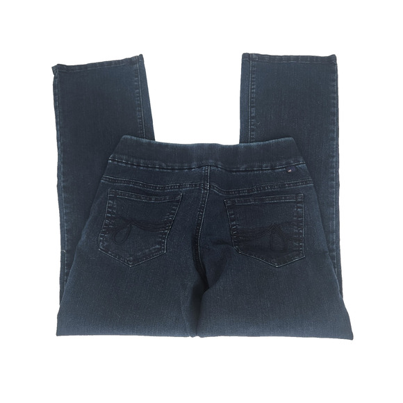 Lee Style Up Women’s Stretch Jeans Blue Size 6 PETITE Straight Leg - Picture 4 of 8